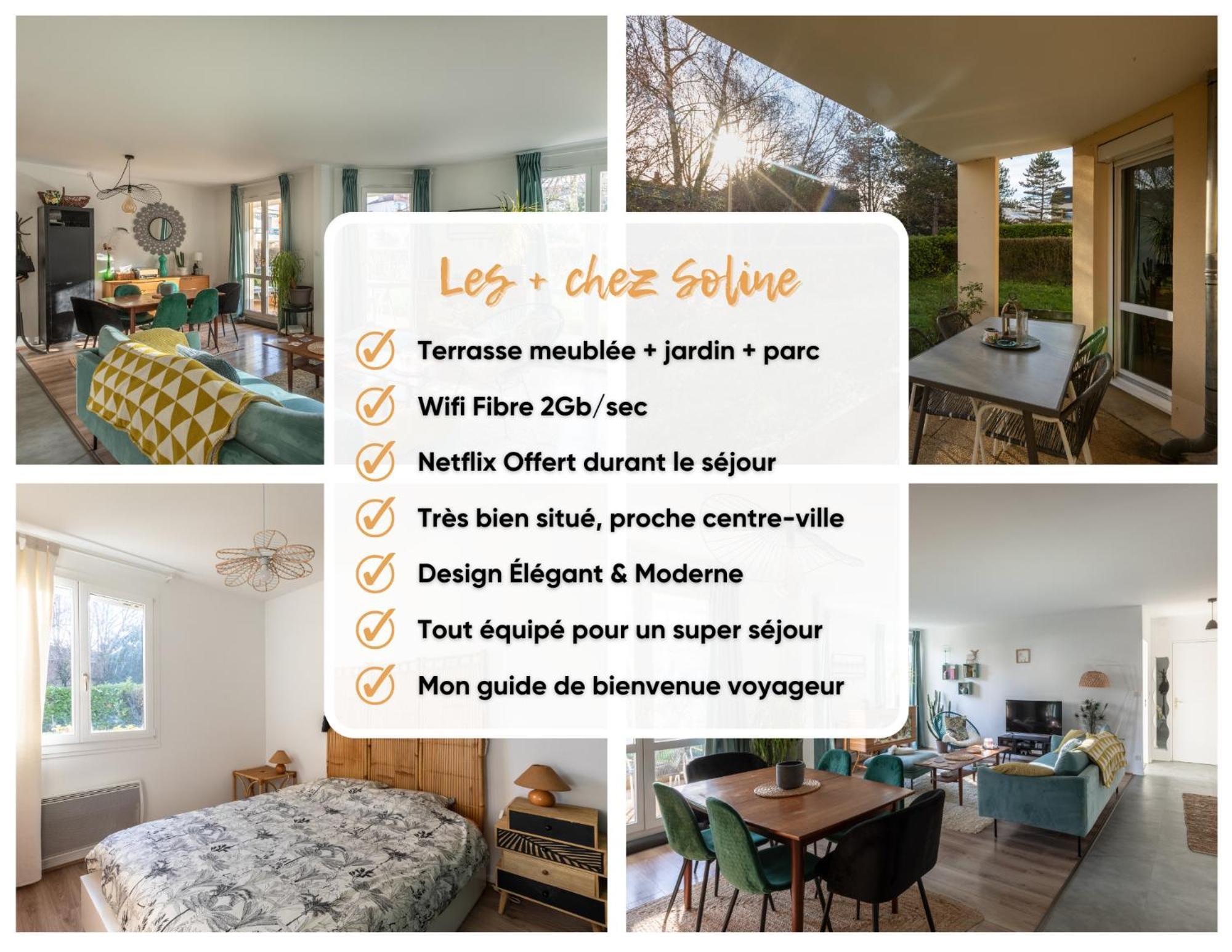 T3 Calme - Ideal Famille & Pros - Parking - Jardin - Wifi - Netflix Безансон Екстер'єр фото